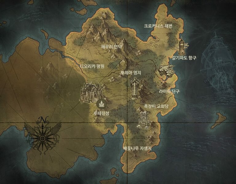 Carte du monde - Lost Ark Actu